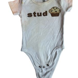 Stud Muffin 0-3 months onsie